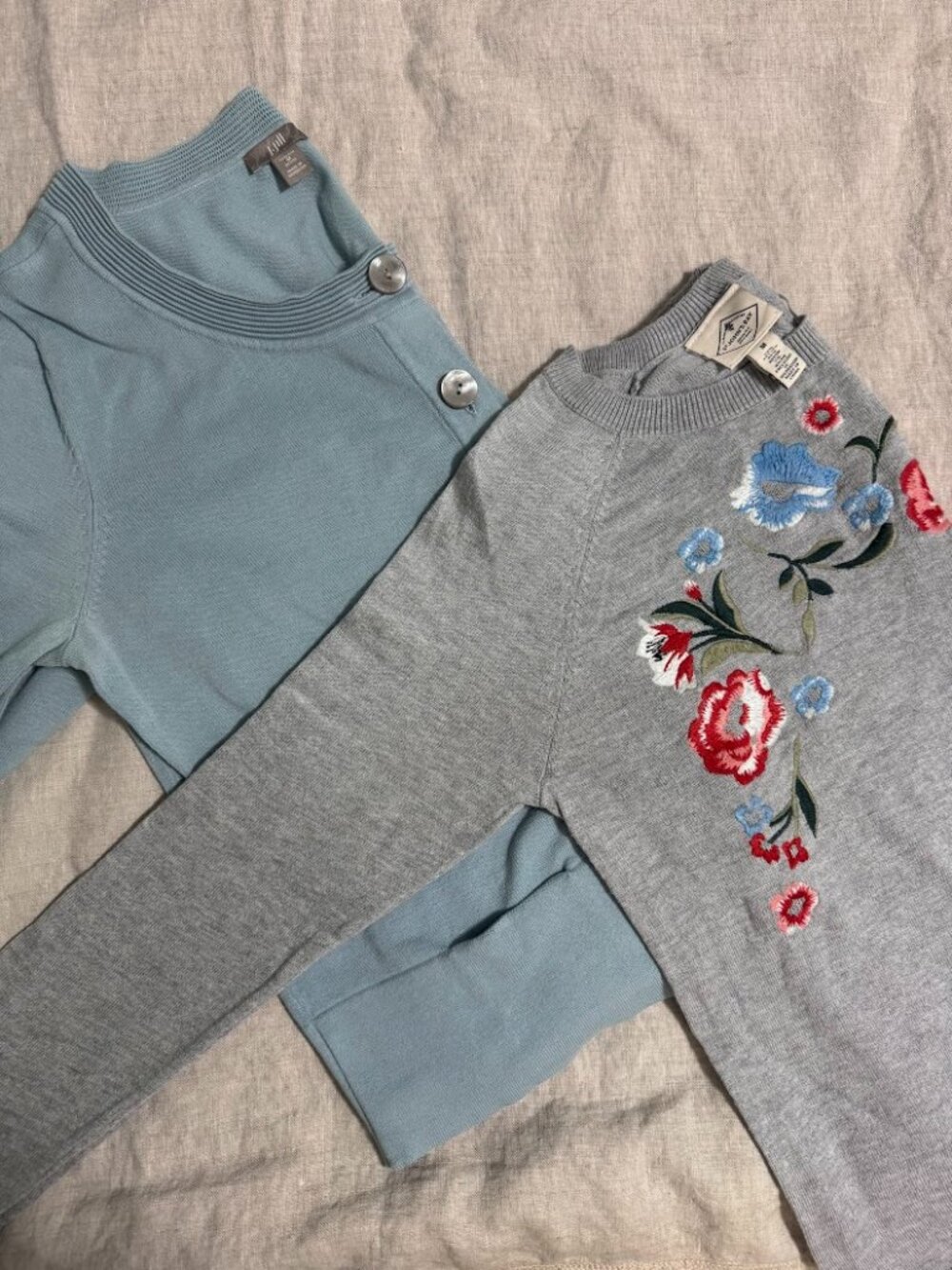 Adorable cardigan bundle - blue J.Jil & Floral Embroidered St. John's Bay M